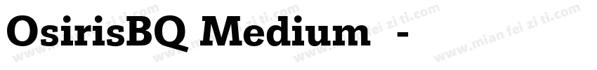 OsirisBQ Medium 语字体转换